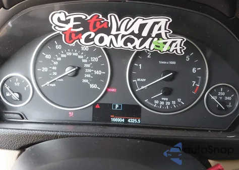 2015 BMW 328I из США, поврежденный, VIN WBA3A5G59FNS88358